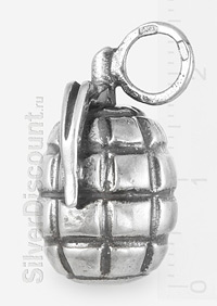 Ручная граната Ф-1 (лимонка) из серебра