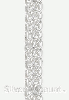 Браслет из серебра Бисмарк питон итальянка, 7мм купить на SilverDiscount.ru