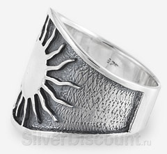 Широкое кольцо из серебра с Солнцем IMG_5055-11