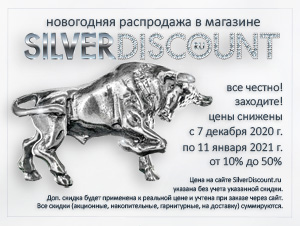 Новогодние скидки 2021 на Silver Discount