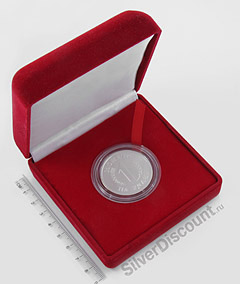 Серебряная монета-медаль в футляре