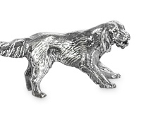Серебряная статуэтка в виде собаки (Сеттер)