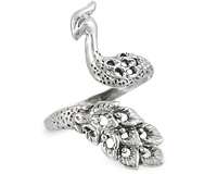 Серебряное кольцо в виде Жар-птицы