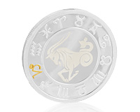 Сувенирная монета с Козерогом из серии знаков зодиака