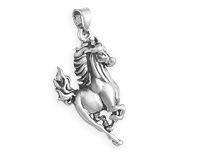 Подвеска Конь-Мустанг (бегущая лошадь), серебро