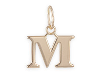 Буквы алфавита из позолоченного серебра, буква "М"