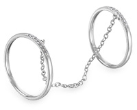 Серебряные кольца на две фаланги с прозрачными камнями