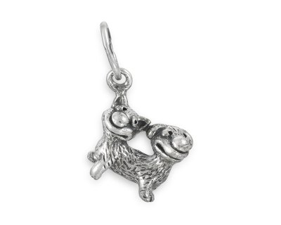 Подвеска Котопёс из серебра 925 пробы