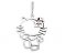 Кулончик из серебра Hello Kitti c фианитом