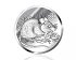 Монета на удачу Мышь, серебро 925 родированное