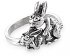 Кольцо-миниатюра из серебра "Как кролики"